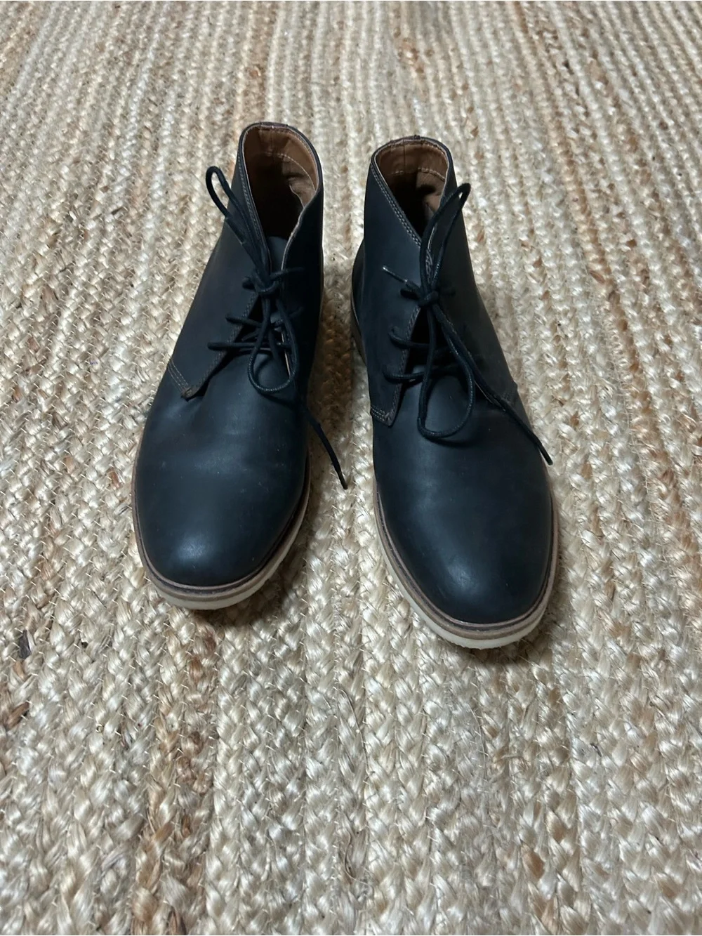 Aldo Men's Black Leather Chukka Boots
